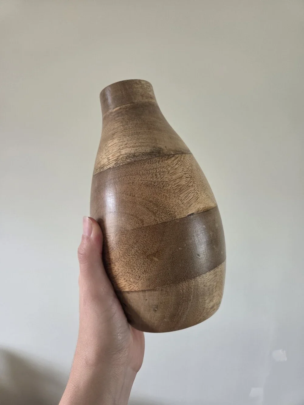 Handmade Segmented Wooden Bud Vase – 8